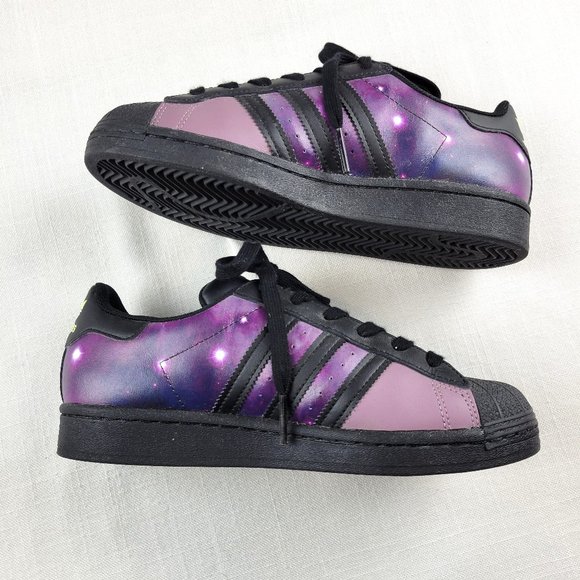 Rare ADIDAS Superstar J Galactic Sneakers - Youth 5.5 - Picture 8 of 11